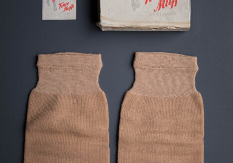 'Knee Muffs' By Reliable, c. 1920s, USA. The Underpinnings Museum. Photography by Tigz Rice