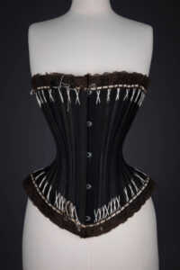'Rust Proof' Style 602 Flossed Corset By Warner, c. 1890s, United States, The Underpinnings Museum. Photography by Tigz Rice.