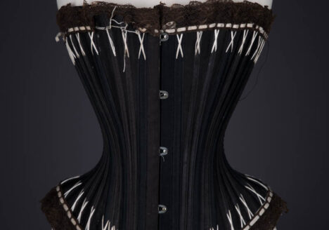 'Rust Proof' Style 602 Flossed Corset By Warner, c. 1890s, United States, The Underpinnings Museum. Photography by Tigz Rice.