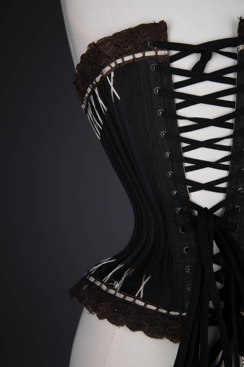 'Rust Proof' Style 602 Flossed Corset By Warner, c. 1890s, United States, The Underpinnings Museum. Photography by Tigz Rice.