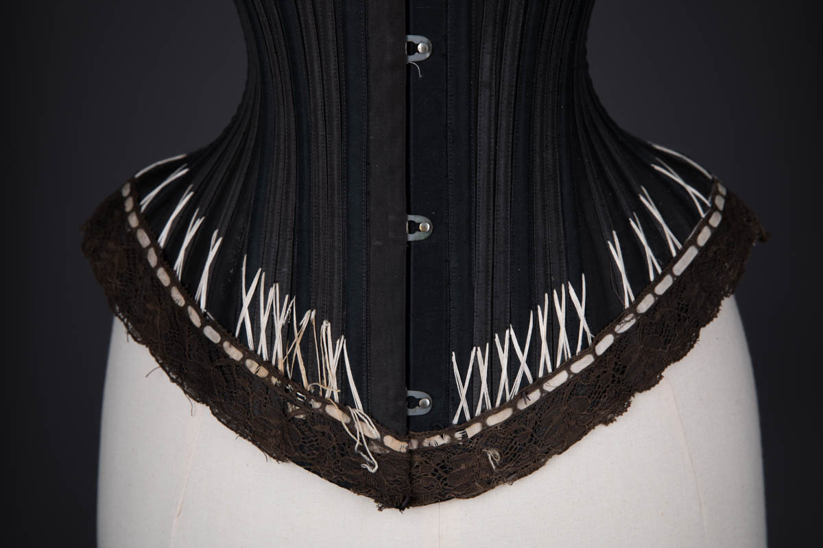 'Rust Proof' Style 602 Flossed Corset By Warner, c. 1890s, United States, The Underpinnings Museum. Photography by Tigz Rice.