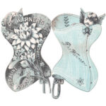 Die Cut Corset Trade Card By Dr Warner's, c. 1890s, Great Britain. The Underpinnings Museum
