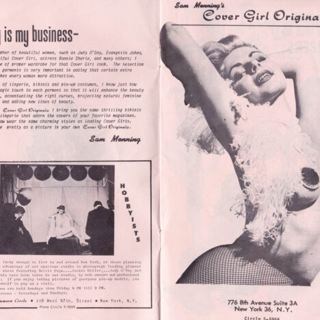 Sam Menning's Cover Girl Originals Catalogue, Vol. 3, Number 1, USA, c. 1950s, The Underpinnings Museum.