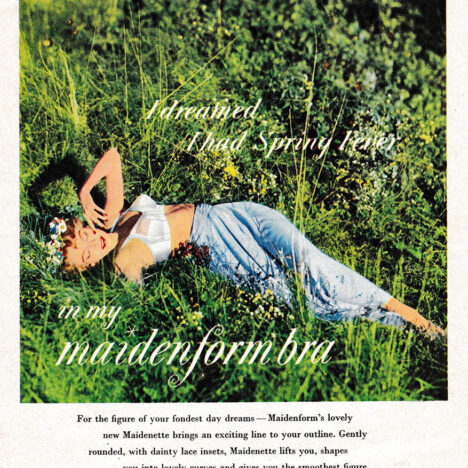 1955 Vintage Maidenform Bra Ad ~ I Dreamed I Was . . .
