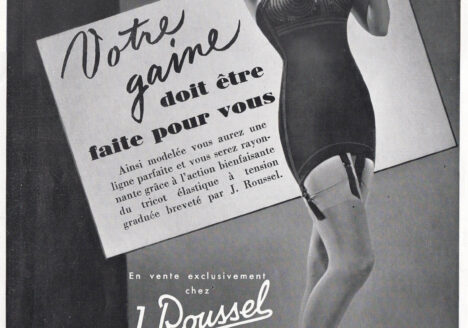 'Votre Gaine Doit Être Faite Pour Vous' Advertisement By J. Roussel, c. 1930s, France. The Underpinnings Museum