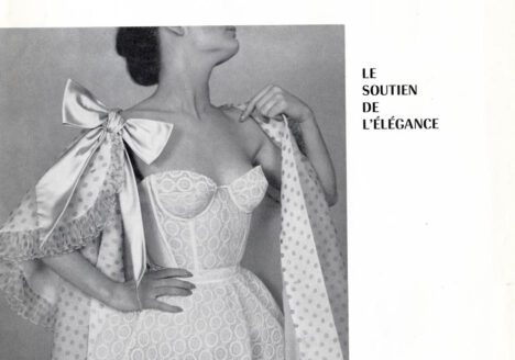 French Luxury Corsetry Magazine Excerpt, 1956, France. The Underpinnings Museum.