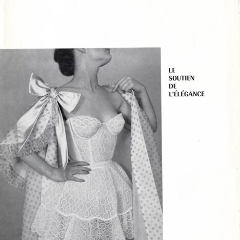 French Luxury Corsetry Magazine Excerpt, 1956, France. The Underpinnings Museum.
