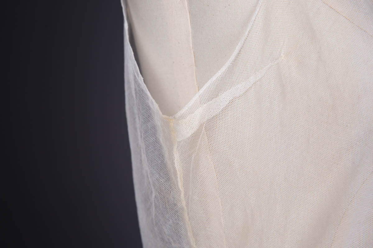 Bobbinet Tulle & Embroidered Muslin Chemisette By Boué Soeurs, c. 1920s, France, The Underpinnings Museum. Photography by Tigz Rice.