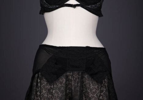 Keyhole Cut Out Bra & Lace Half Slip By Christian Dior, c. 1957, Great Britain. The Underpinnings Museum. Photography by Tigz Rice.