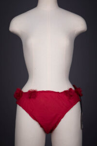 'Ruffle Bum' Silk Knickers By Strumpet & Pink, c. 2000s, UK. The Underpinnings Museum. Photography by Tigz Rice.