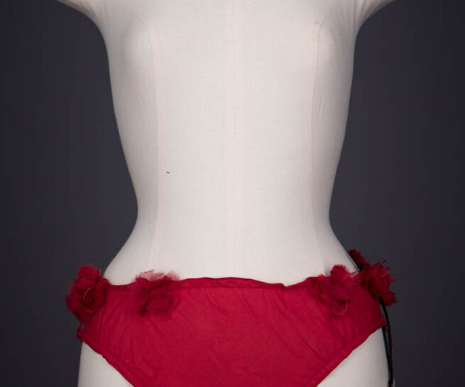 'Ruffle Bum' Silk Knickers By Strumpet & Pink, c. 2000s, UK. The Underpinnings Museum. Photography by Tigz Rice.