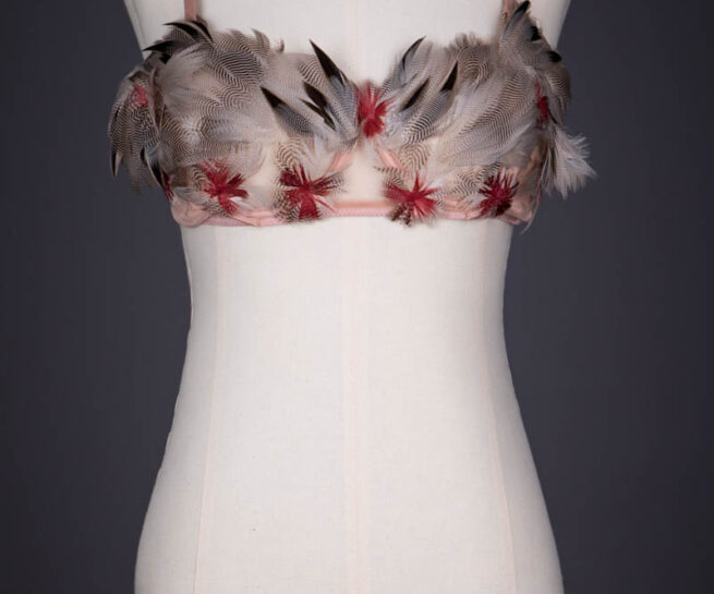 'Maison Atelier Edition' Feather Bra By La Perla, 2016, Italy. The Underpinnings Museum. Photography by Tigz Rice.