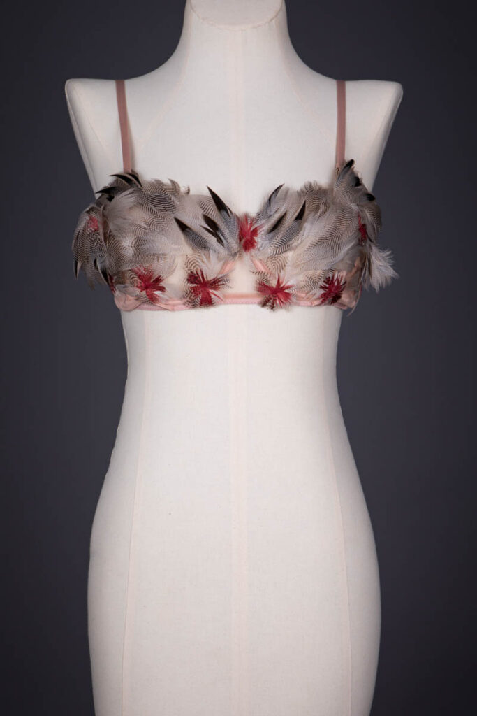 'Maison Atelier Edition' Feather Bra By La Perla, 2016, Italy. The Underpinnings Museum. Photography by Tigz Rice.