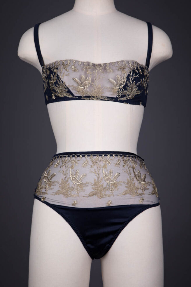 'Golden Heron' Lingerie Set By Coco De Mer, 2018, UK. The Underpinnings Museum. Photography by Tigz Rice.