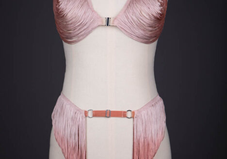 'String' Open Bra & Suspender Belt By Made By Niki, 2011, UK. The Underpinnings Museum. Photography by Tigz Rice.