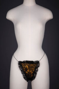 Lace & Satin G-String By Cover Girl Originals, c. 1950s, USA. The Underpinnings Museum. Photography by Tigz Rice.