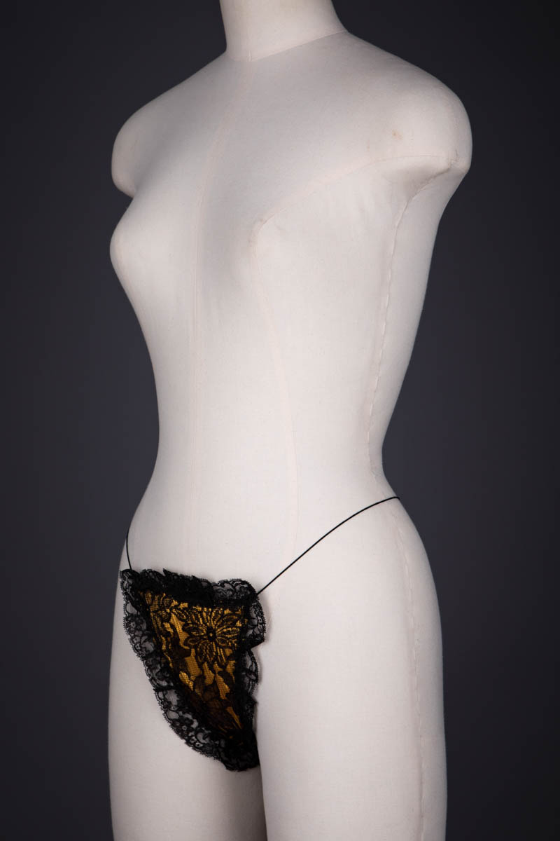 Lace & Satin G-String By Cover Girl Originals, c. 1950s, USA. The Underpinnings Museum. Photography by Tigz Rice.