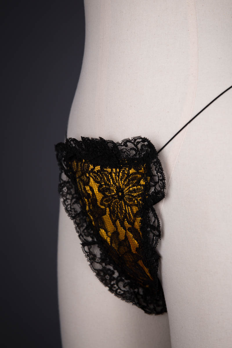 Lace & Satin G-String By Cover Girl Originals, c. 1950s, USA. The Underpinnings Museum. Photography by Tigz Rice.