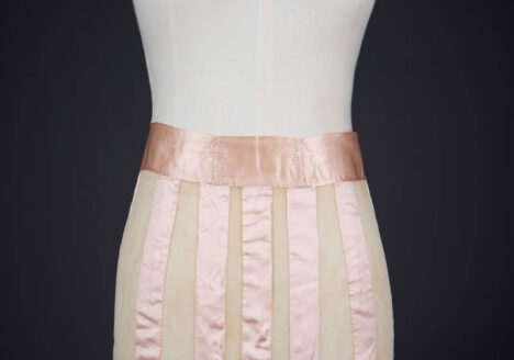 Hand Stitched Bobbinet Tulle & Silk Ribbon Girdle By Gladys Neal, c. 1920s, USA. The Underpinnings Museum. Photography by Tigz Rice.