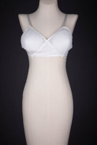 'High Line' White Nylon Bra By Kestos, c. 1950s, Great Britain. The Underpinnings Museum. Photography by Tigz Rice.
