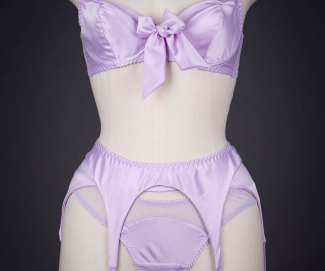 'Marie Antoinette Lavender' Lingerie Set By Na-Na Underwear, 2021, Ukraine. The Underpinnings Museum. Photography by Tigz Rice.