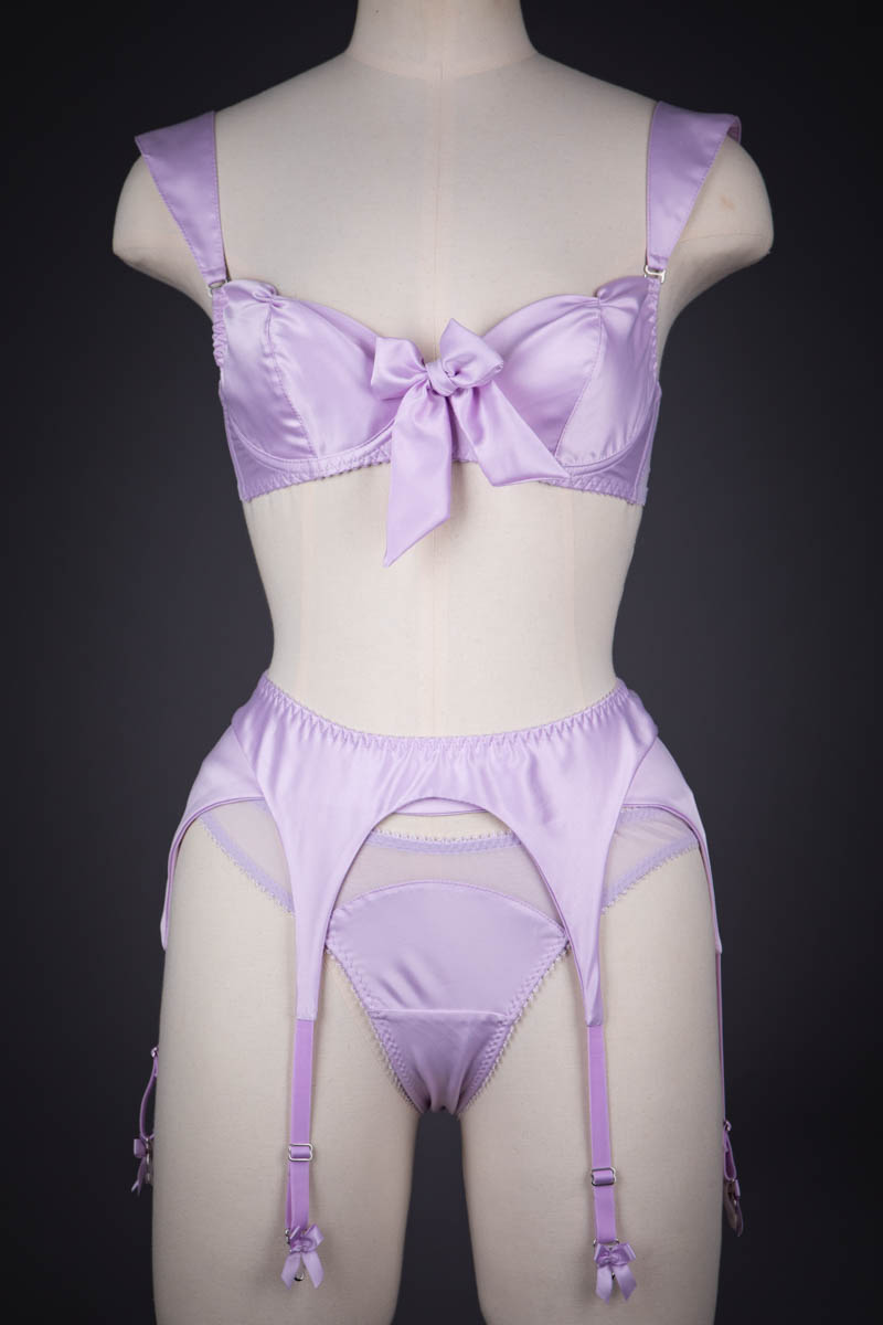 'Marie Antoinette Lavender' Lingerie Set By Na-Na Underwear, 2021, Ukraine. The Underpinnings Museum. Photography by Tigz Rice.