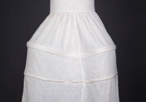 Cotton Underdress With Integrated 'Robe De Style' Panniers, c. 1920s. The Underpinnings Museum. Photography by Tigz Rice.