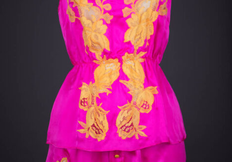 'Bling Bling Love' Silk Camisole & Shorts By Rosamosario, c. 2010s, Italy. The Underpinnings Museum. Photography by Tigz Rice.