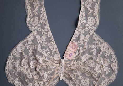 Machine Lace Nightgown Bodice Insert, c. 1930-40s, France. The Underpinnings Museum. Photography by Tigz Rice