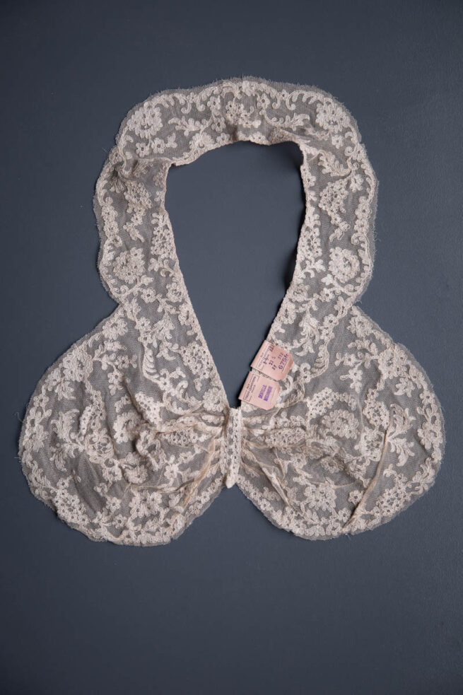 Machine Lace Nightgown Bodice Insert, c. 1930-40s, France. The Underpinnings Museum. Photography by Tigz Rice