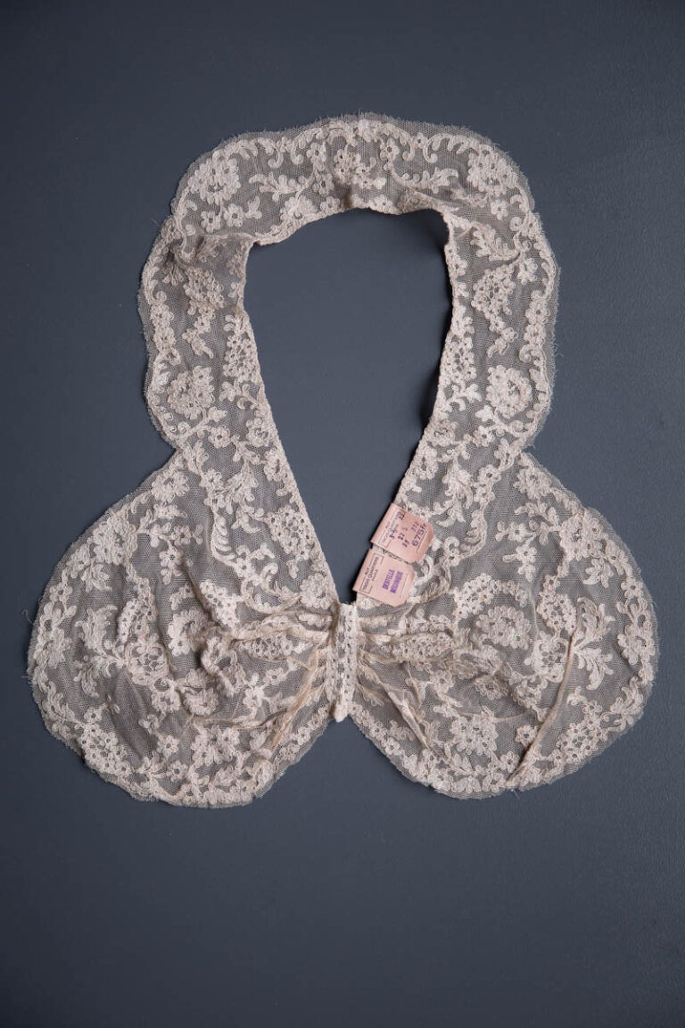 Machine Lace Nightgown Bodice Insert, c. 1930-40s, France. The Underpinnings Museum. Photography by Tigz Rice