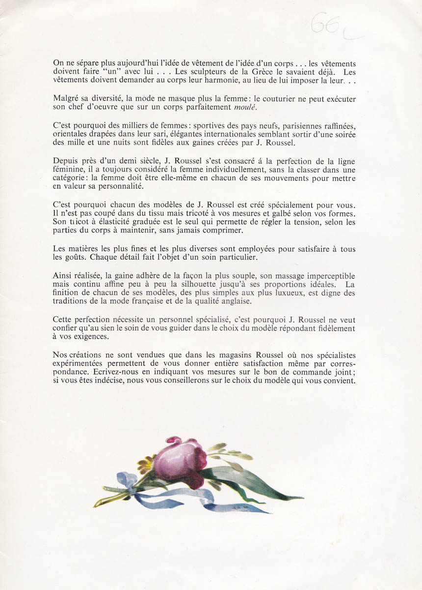 'Flottant Au Vent' Lingerie Catalogue By J. Roussel, c. 1940s, France. The Underpinnings Museum