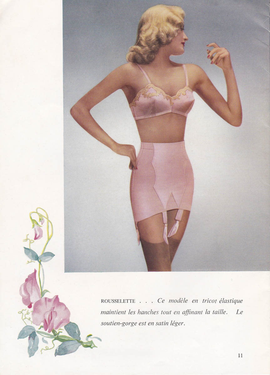 Image of Underwear Corsets J Roussel Magazine, advert, UK, 1940s