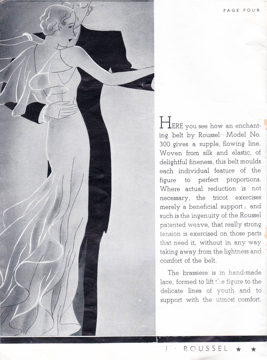 'The Art Of Figure Sculpture' Lingerie Catalogue By J. Roussel, c. 1930s, Great Britain. The Underpinnings Museum