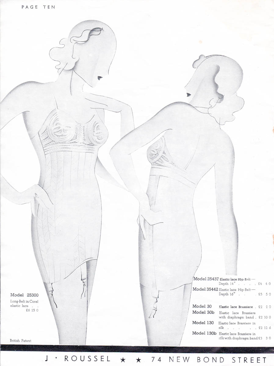 'The Art Of Figure Sculpture' Lingerie Catalogue By J. Roussel, c. 1930s, Great Britain. The Underpinnings Museum