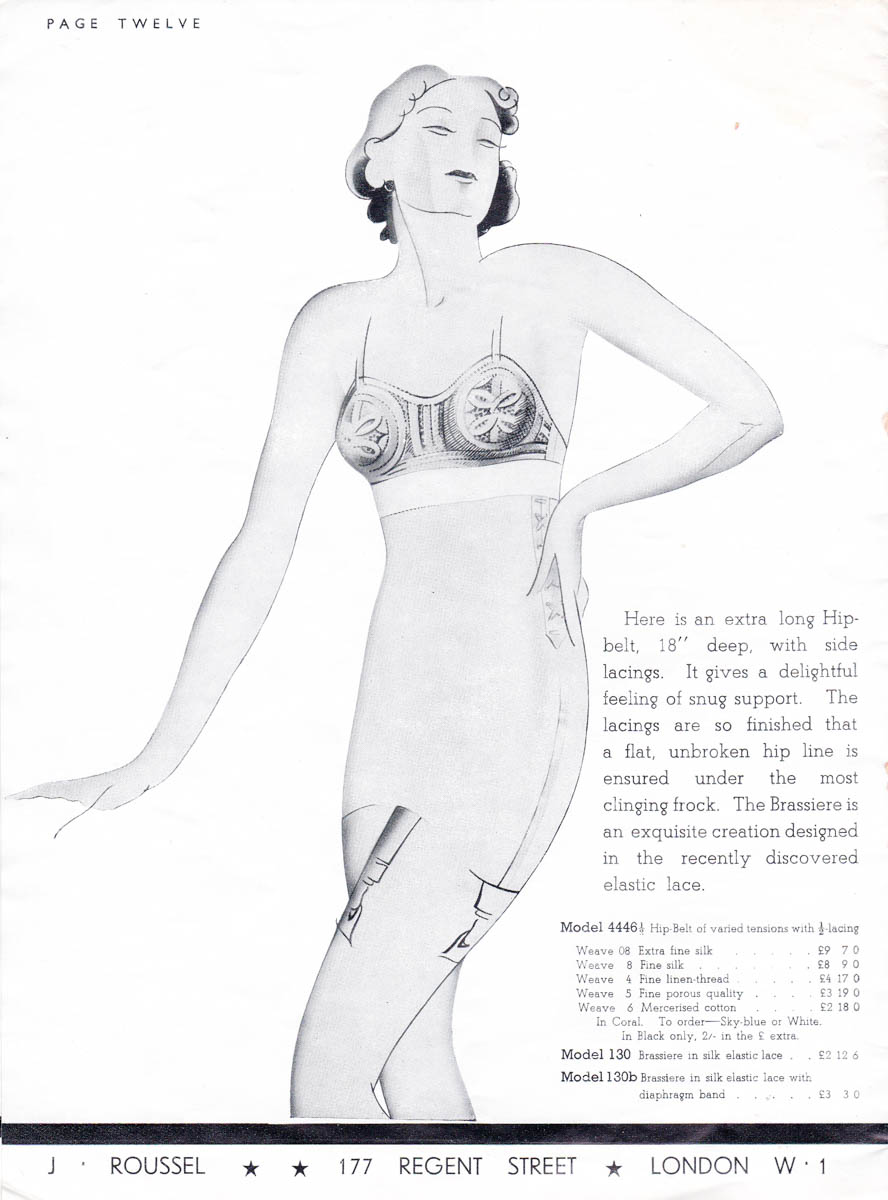 'The Art Of Figure Sculpture' Lingerie Catalogue By J. Roussel, c. 1930s, Great Britain. The Underpinnings Museum