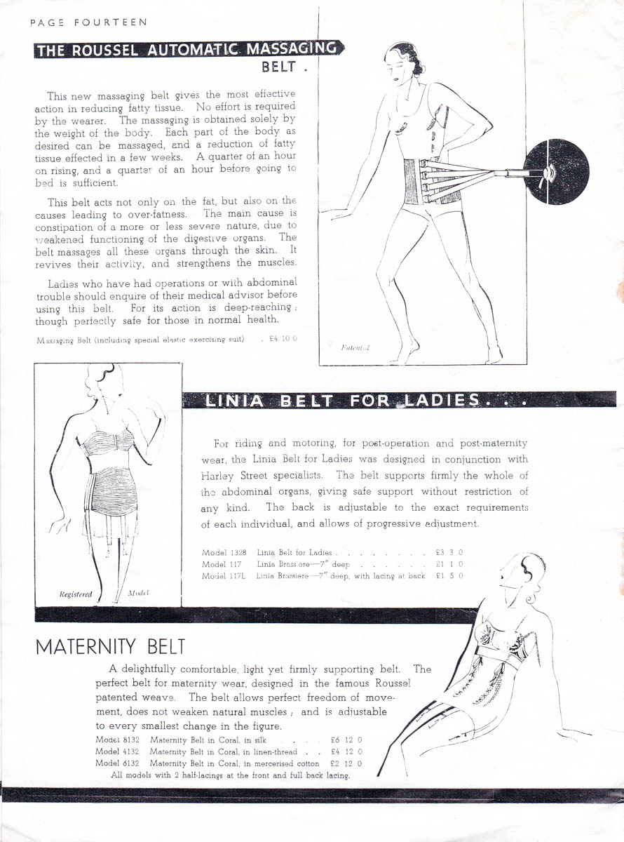 'The Art Of Figure Sculpture' Lingerie Catalogue By J. Roussel, c. 1930s, Great Britain. The Underpinnings Museum