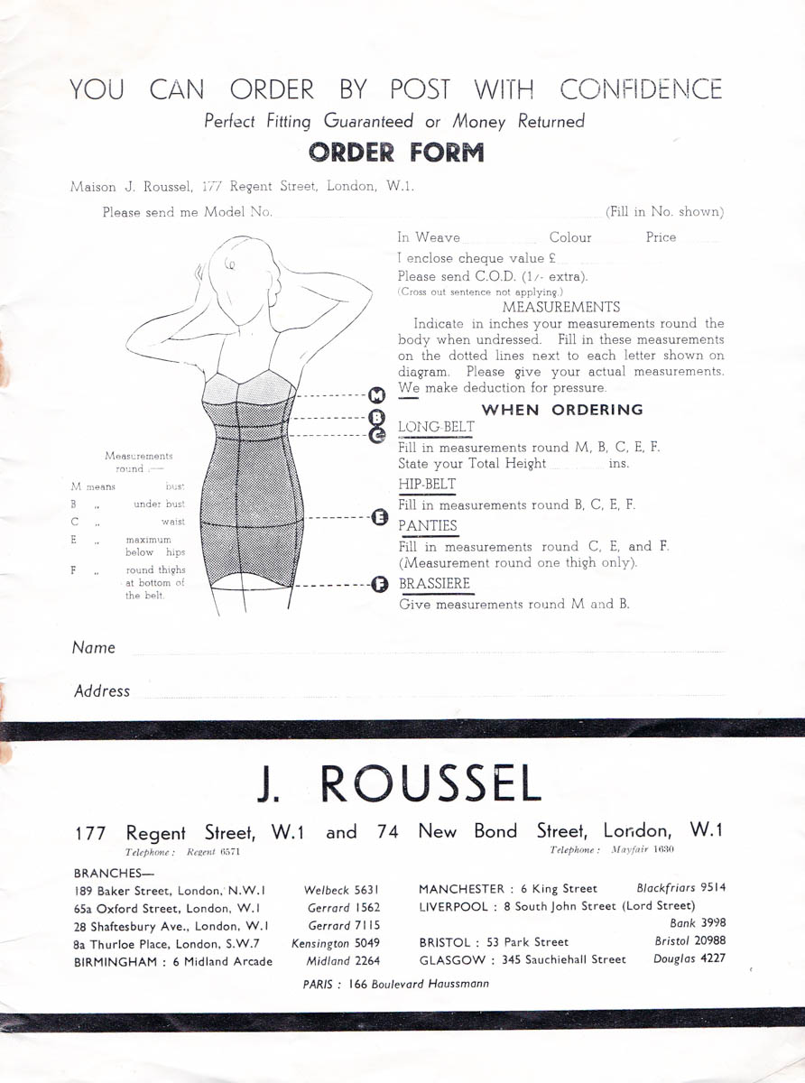'The Art Of Figure Sculpture' Lingerie Catalogue By J. Roussel, c. 1930s, Great Britain. The Underpinnings Museum