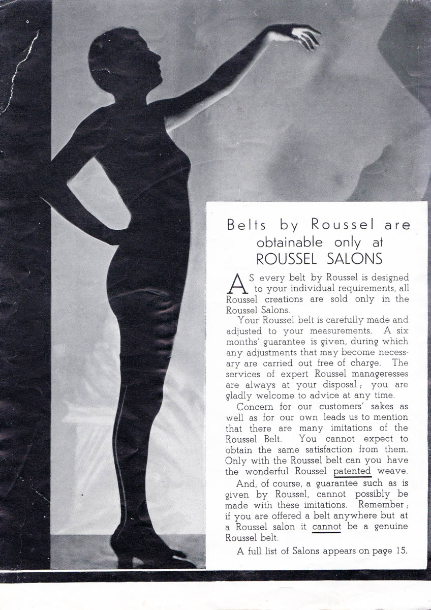 'The Art Of Figure Sculpture' Lingerie Catalogue By J. Roussel, c. 1930s, Great Britain. The Underpinnings Museum