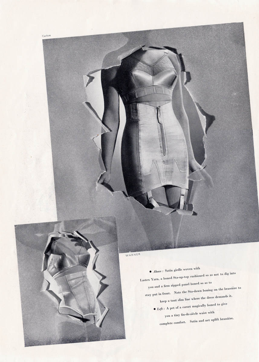 'Keeping The Youthful Fit' Corsetry Editorial Magazine Excerpt, c. 1940s, Great Britain. The Underpinnings Museum