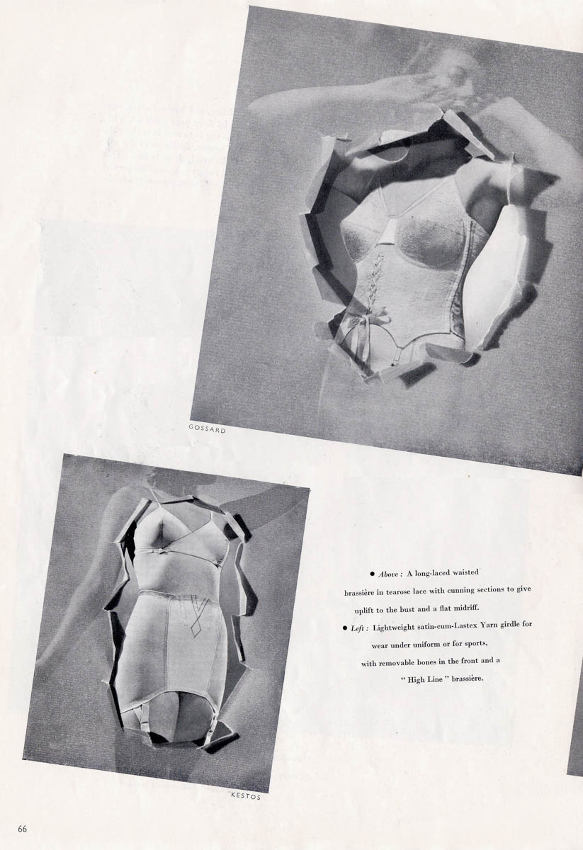 'Keeping The Youthful Fit' Corsetry Editorial Magazine Excerpt, c. 1940s, Great Britain. The Underpinnings Museum