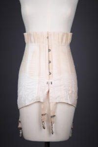 Cotton & Overlocked Elastic Panel Underbust Corset By Thomson's Glove Fitting, c. 1921, USA. The Underpinnings Museum. Photography by Tigz Rice