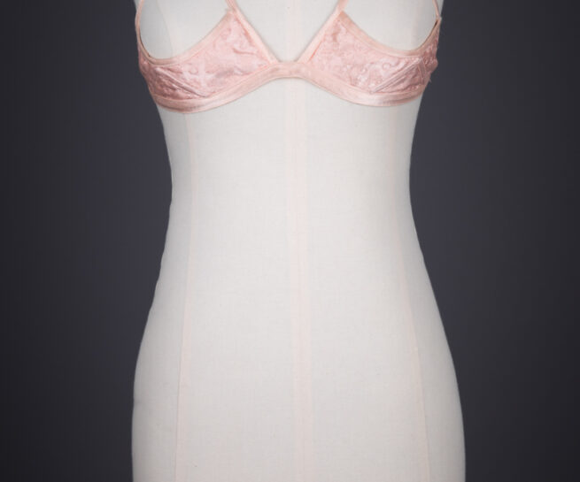 Floral Jacquard Rayon Sling Bra By Fina, c. 1930s. The Underpinnings Museum. Photography by Tigz Rice