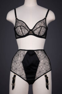 'Caught In Charlotte's Web' Lingerie Set By Charlotte Olympia For Agent Provocateur, 2016, UK. The Underpinnings Museum. Photography by Tigz Rice,