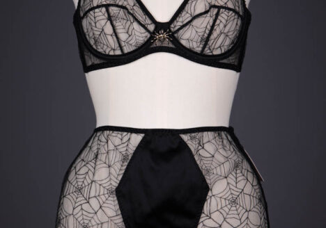 'Caught In Charlotte's Web' Lingerie Set By Charlotte Olympia For Agent Provocateur, 2016, UK. The Underpinnings Museum. Photography by Tigz Rice,