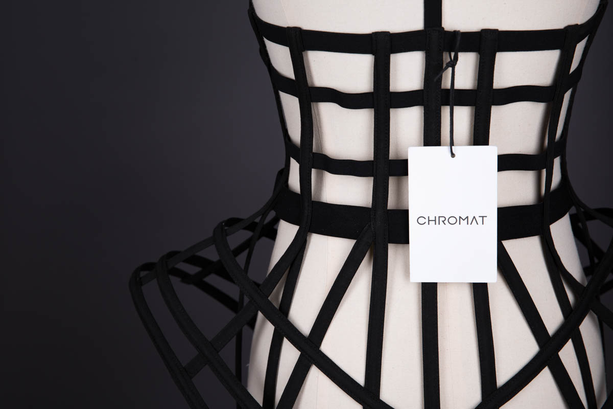 Cage Dress By Chromat, 2013, USA. The Underpinnings Museum. Photography by Tigz Rice.