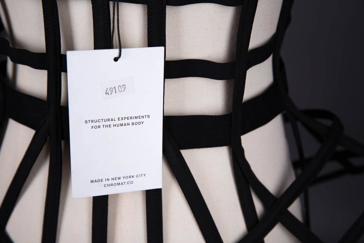 Cage Dress By Chromat, 2013, USA. The Underpinnings Museum. Photography by Tigz Rice.
