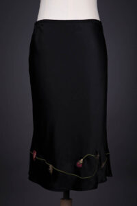 Ribbonwork Embellished Silk Half Slip By Piper Ewan, c. 2010, USA. The Underpinnings Museum. Photography by Tigz Rice.