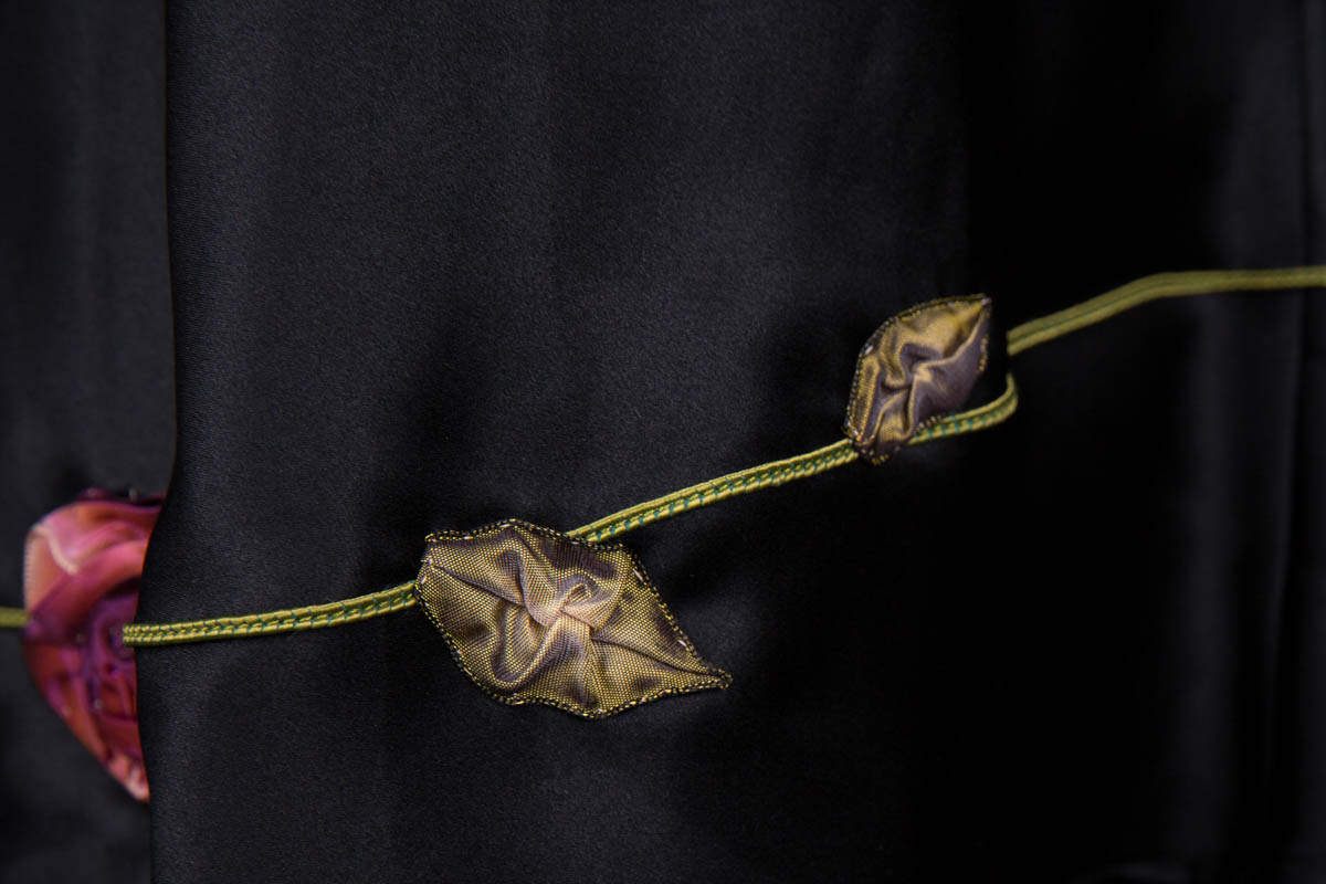 Ribbonwork Embellished Silk Half Slip By Piper Ewan, c. 2010, USA. The Underpinnings Museum. Photography by Tigz Rice.