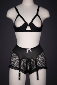 Molded Foam Sling Bra & Open Lace Panty Girdle By Frederick's Of Hollywood, c. 1964-1969, Germany & USA. The Underpinnings Museum. Photography by Tigz Rice.